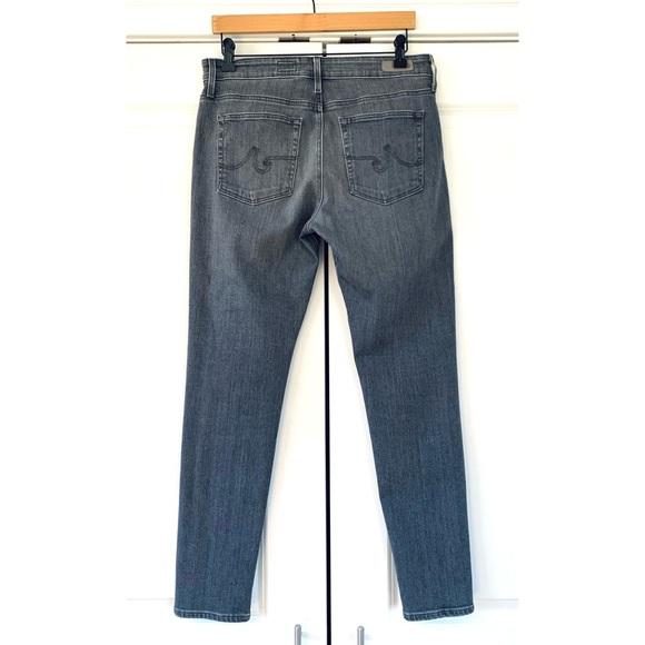 AG Adriano Goldschmied Jeans Farrah High Rise Skinny Gray Ankle Crop Size 30 - Picture 3 of 8